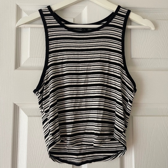 Forever21 Striped Crop Top - Picture 1 of 2